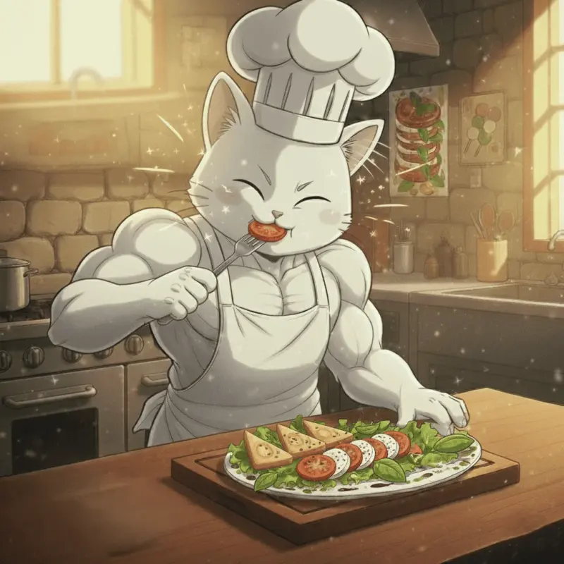 Paso 6: ¡Tu ensalada Caprese está lista para comer!