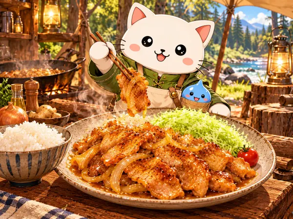 Cerdo al jengibre (Campfire Cooking)