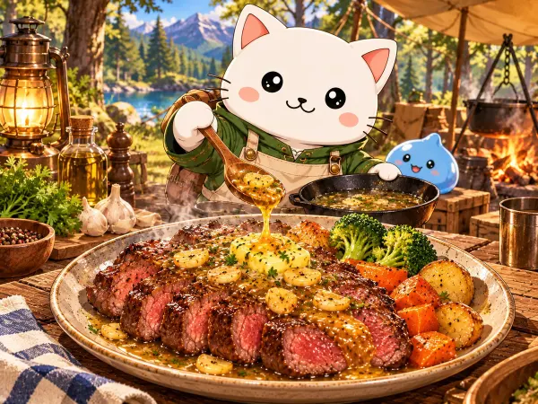 Filete de toro astado (Campfire Cooking)
