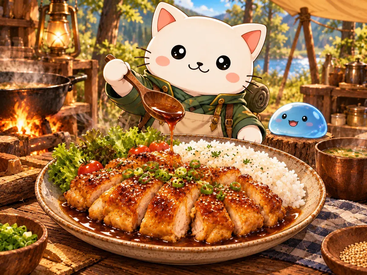Teriyaki de ave gigante (Campfire Cooking)