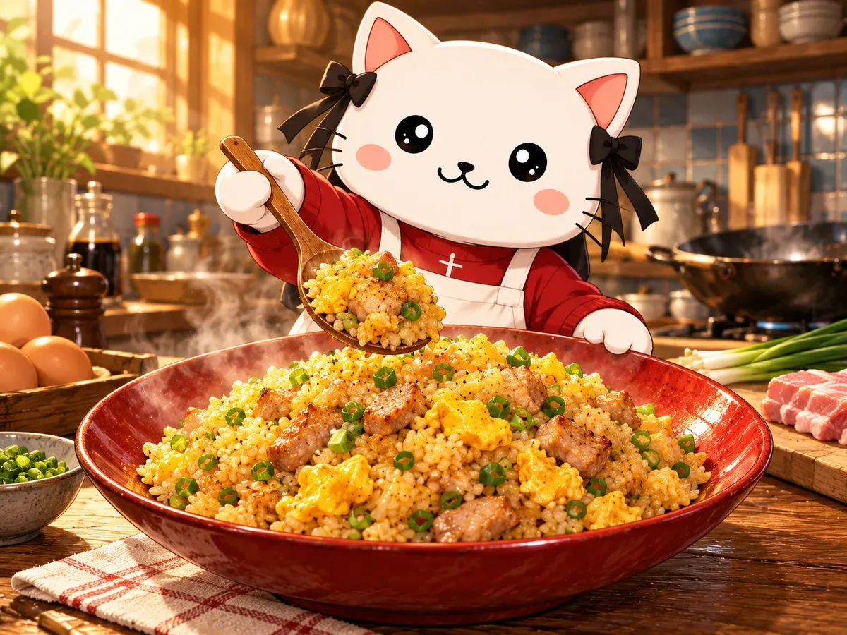 Arroz frito de la invitada (Emiya Gohan)