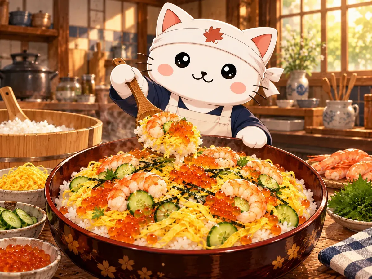 Chirashi sushi (Emiya Gohan)