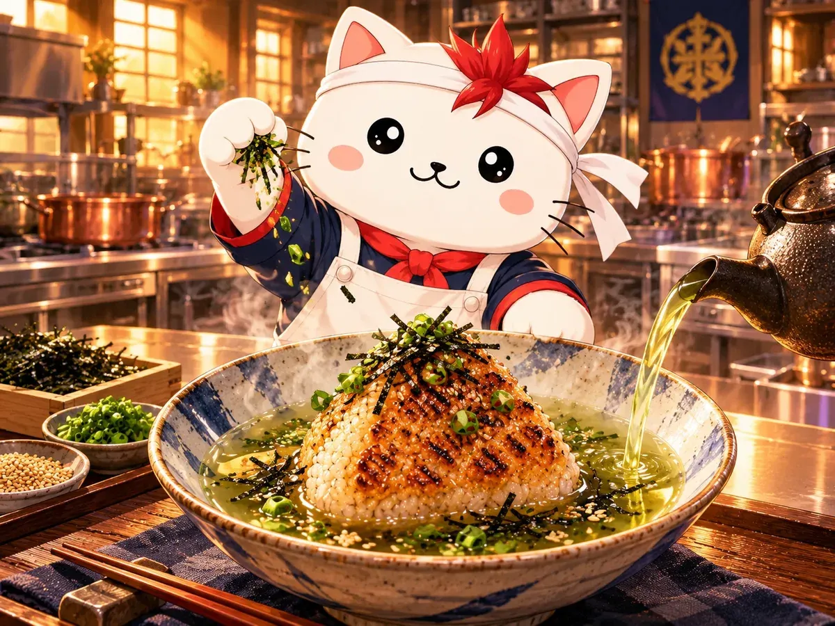 Тядзукэ с онигири (Food Wars)