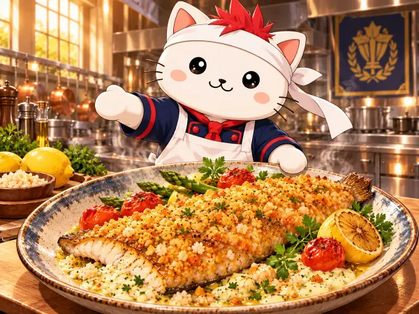 Pescado con costra de arroz (Food Wars)