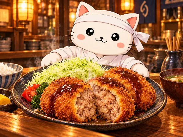 Menchi katsu de la taberna (Isekai Izakaya Nobu)