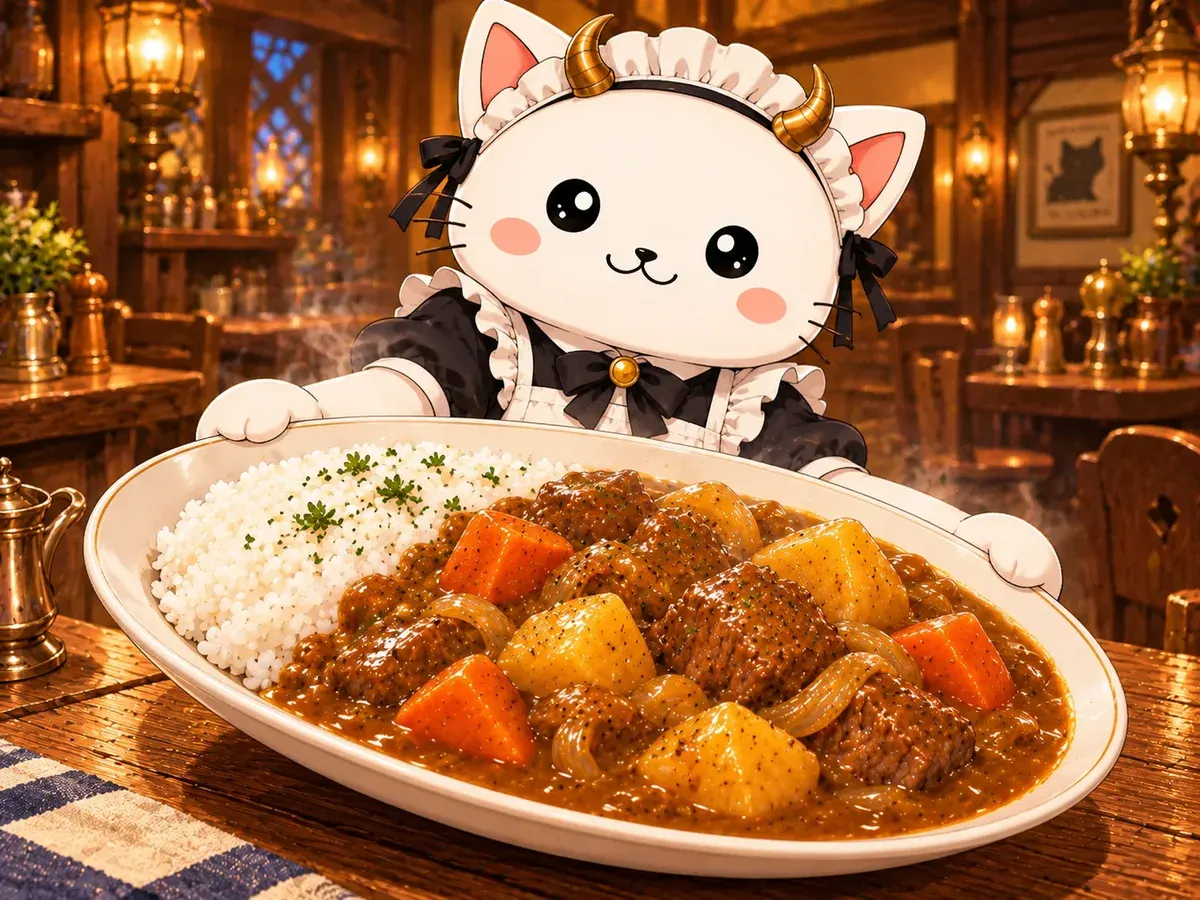 Curry de ternera de la puerta mágica (Restaurant to Another World)