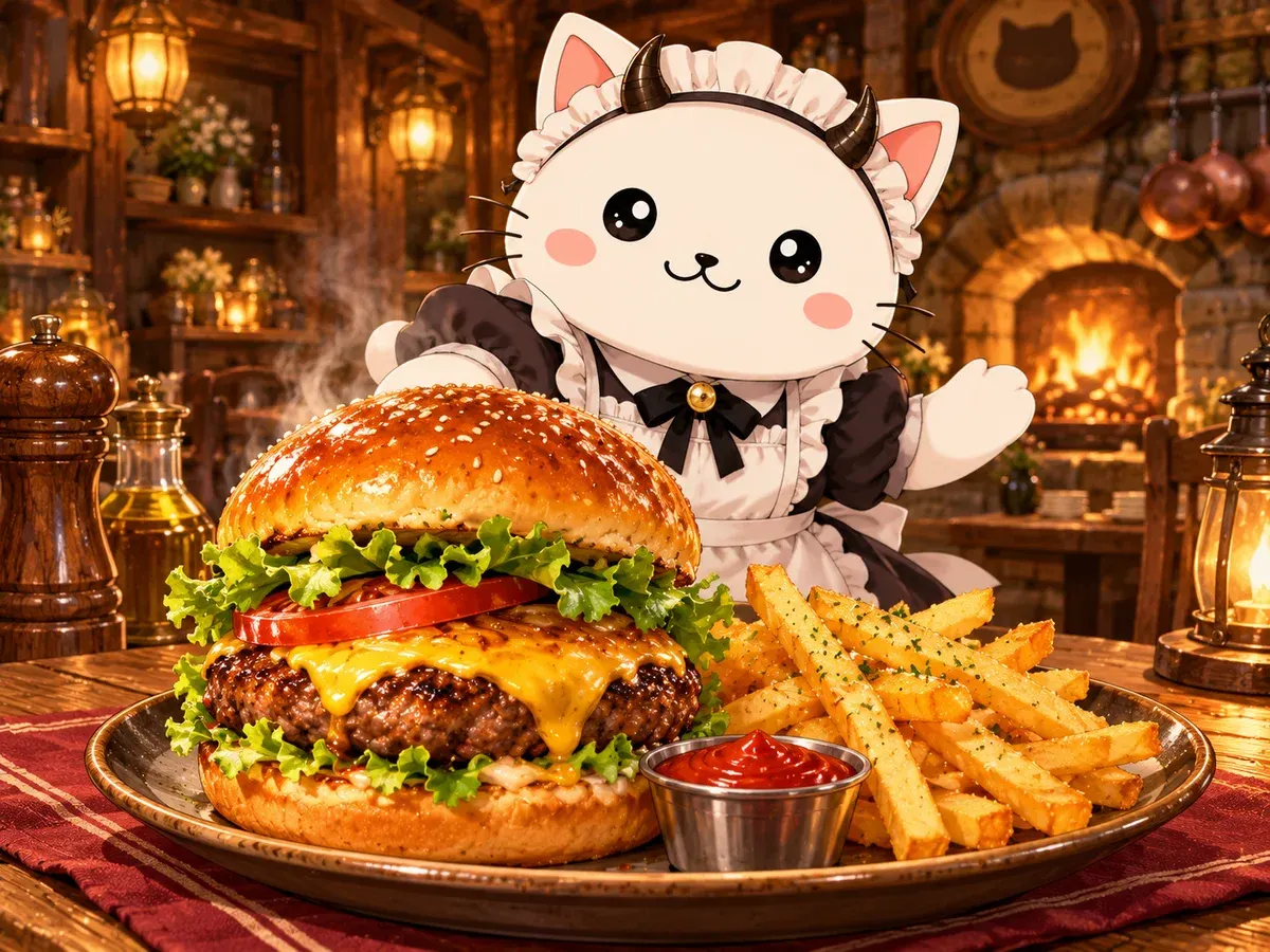 Hamburguesa de la puerta mágica (Restaurant to Another World)