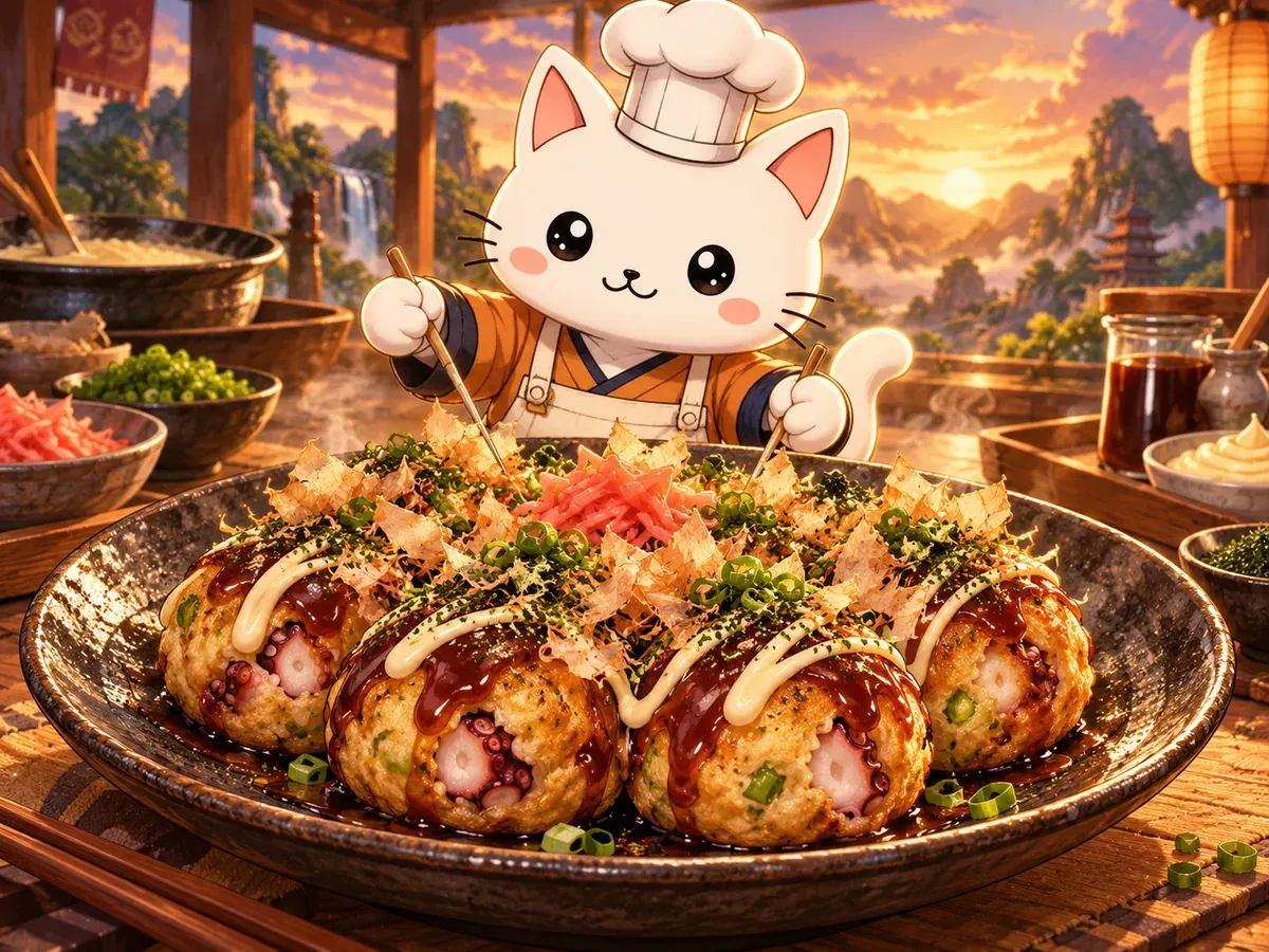 Takoyaki de Beerus (Dragon Ball Super)