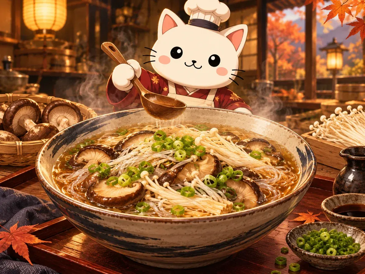 Sopa de setas de Demon Slayer