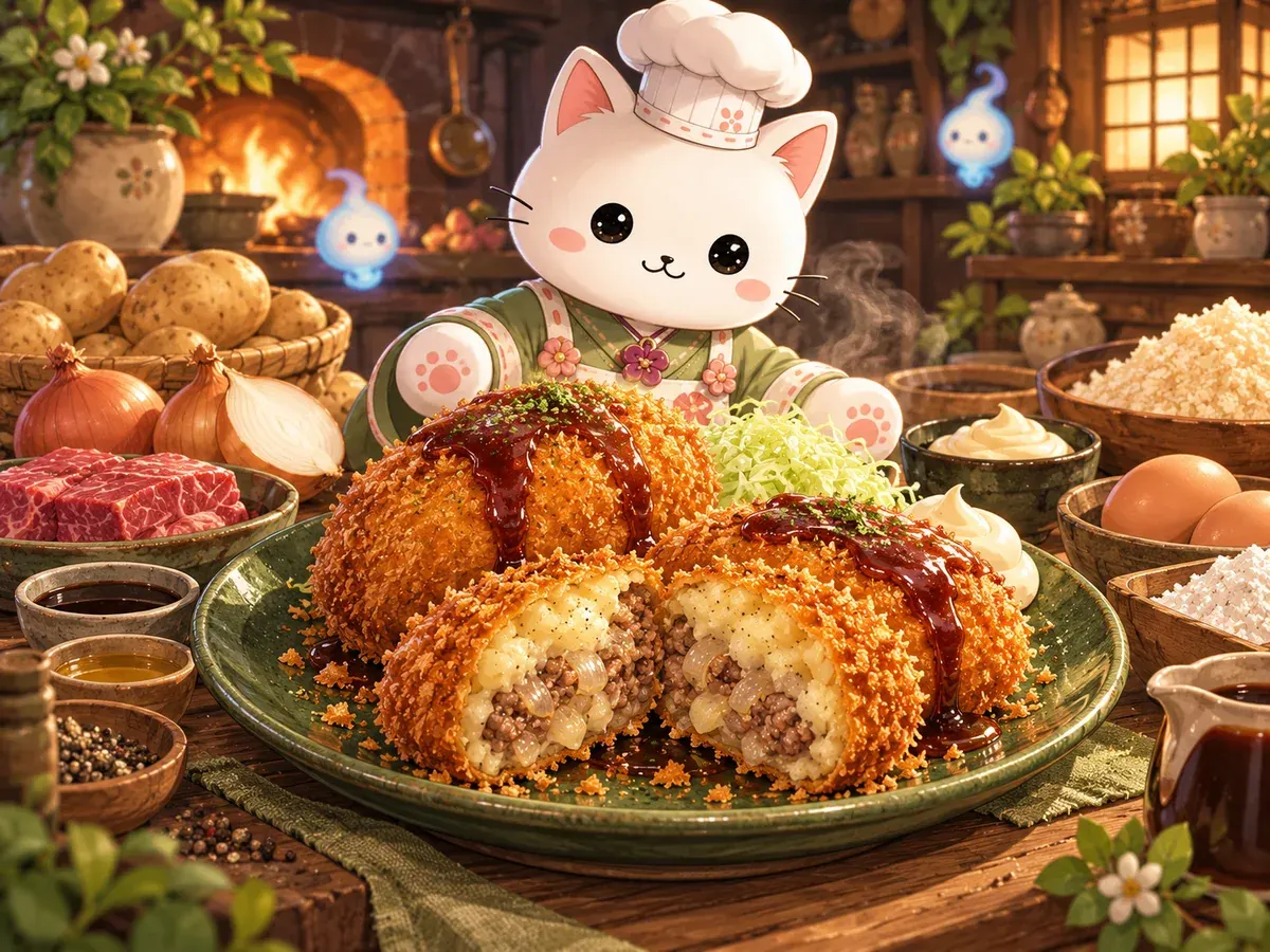 Korokke de Ghibli (croquetas japonesas)