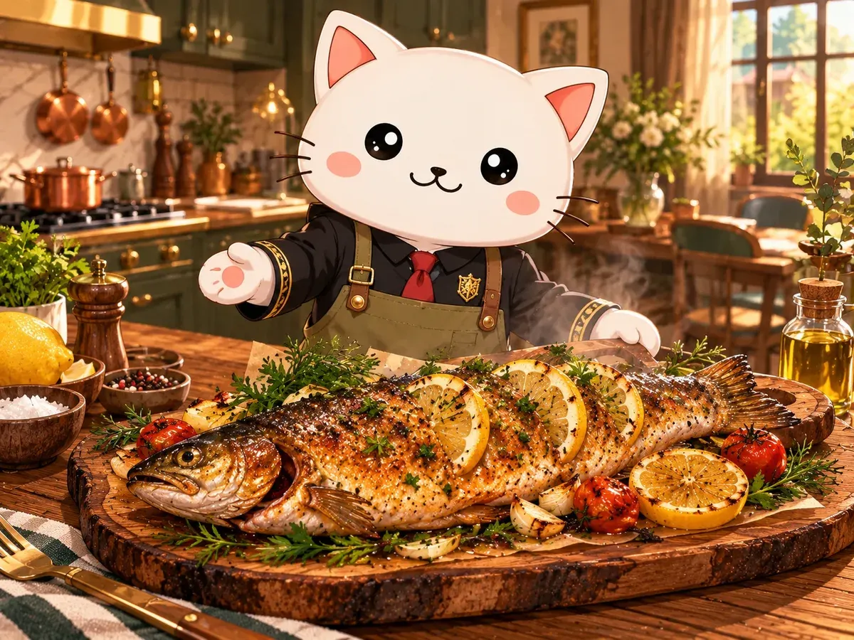 Pescado del picnic escolar (Spy × Family)