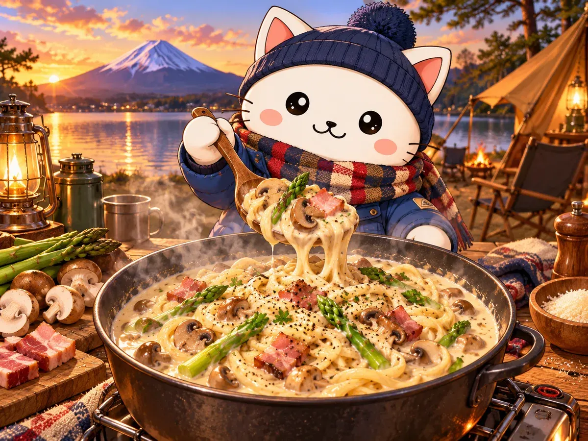 The camper’s soup pasta (Yuru Camp)