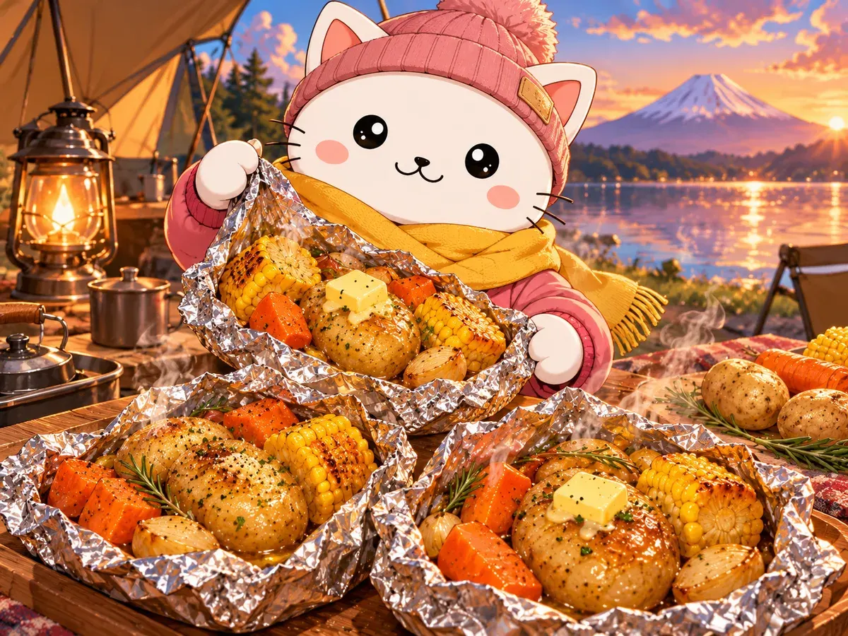 Verduras asadas del campamento (Yuru Camp)